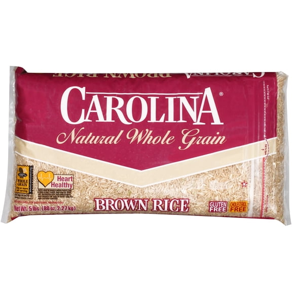 CarolinaÂ® Natural Whole Grain Brown Rice 80 oz. Bag