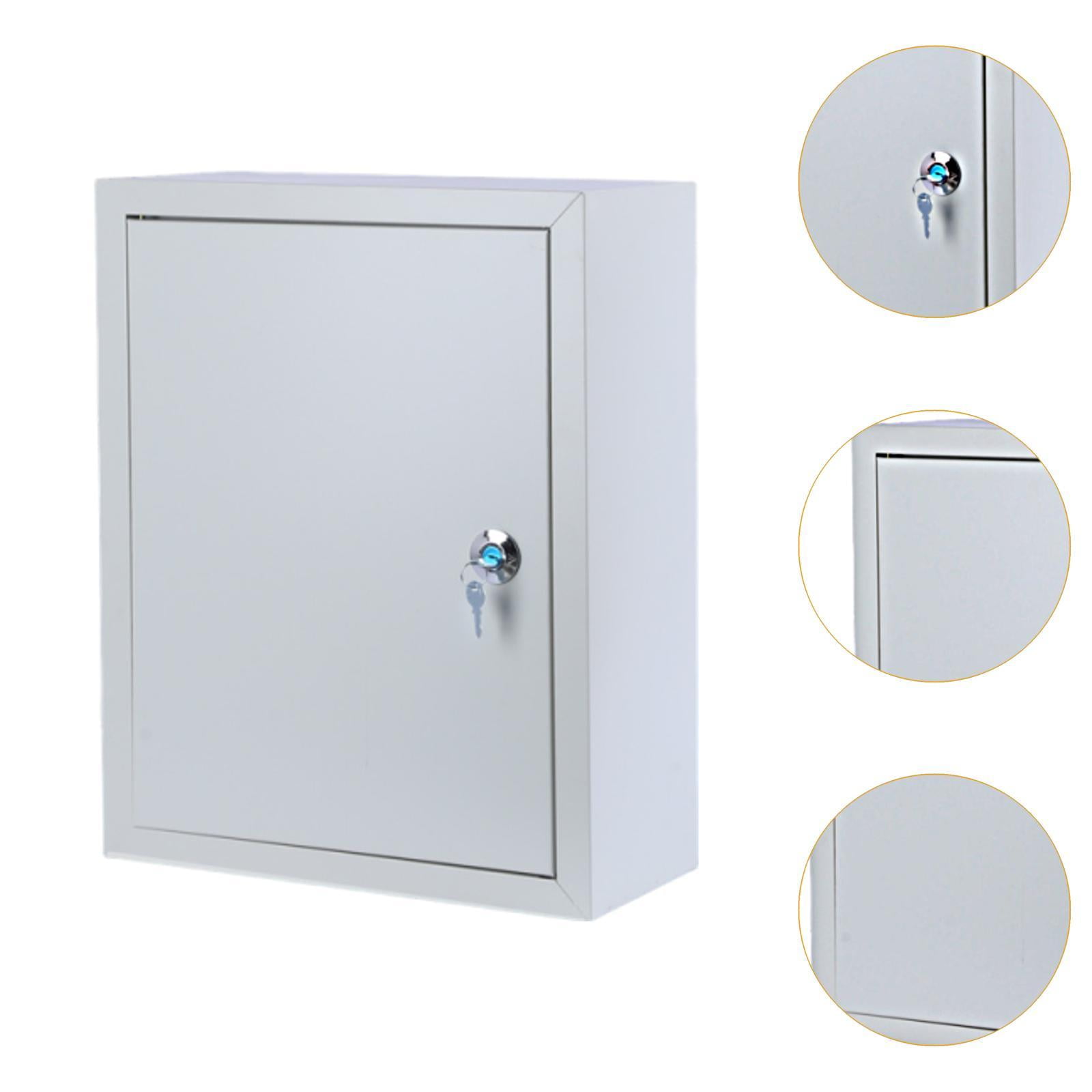 JISADER Outdoor Electrical Box Waterproof Junction Box Wear Resistant Metal with Lock Distribution Case for Home Indoor Shopping Mall 25cmx16cmx30cm