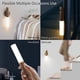 thumbnail image 5 of Luz nocturna Sensor de movimiento Luz interior Led Lámpara portátil magnética Sin enchufe Carga USB Lámpara de pared para pasillo Dormitorio Armario Mesa, etc.,Nogal, 5 of 5