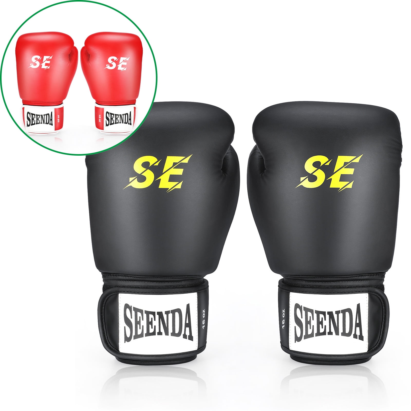 Gloves Boxing Bag MMA Training Punch Sparring Mitts Muay Thai Kids Leather Gel 