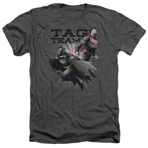 Jla - Tag Team - Heather Short Sleeve Shirt - Medium