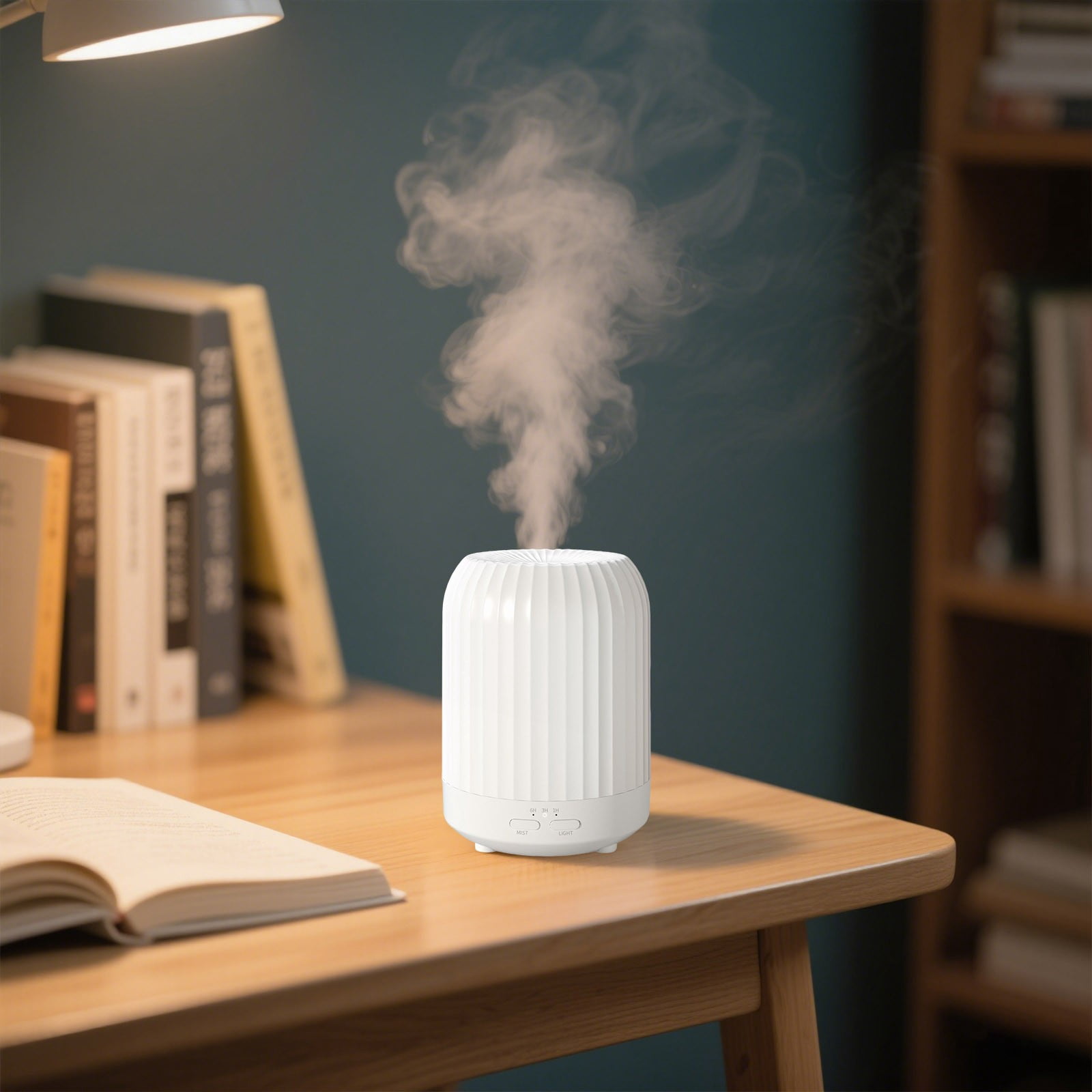 Oil Diffuser Bedroom Silent Humidifier 250ML Aromatherapy Diffuser 7 LED Colors Automatic Shutoff ABS Material for Bedroom Living Room Yoga Office Baby Safe