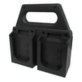 thumbnail image 3 of Portapilas negro ligero, práctico y resistente, portátil, para batería de 18 V, accesorios para espacio de trabajo, organizador portátil de 4, 3 of 8