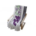 thumbnail image 4 of Thistle Soft Flannel Fleece Throw Blanket, Celtic Knot and Thistle Plant in Basket Form with Flowers, Cozy Plush for Indoor and Outdoor Use, 50" x 70", Shamrock Green Violet, by Ambesonne, 4 of 6