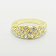 thumbnail image 5 of LBG British Made 14k Yellow Gold Cubic Zirconia Womens Band Ring - 33 size options - Size 10, 5 of 7