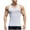 White, variant on Admvng Compression Tank Top Men Solid Color Outdoor Fitness Sports Fine Strip Breathable Tank M-3XL