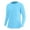 Sky Blue, variant on Mens Compression Shirts Athletic Lightweight Long Sleeve Sports Running Tops Workout Baselayer Undershirts