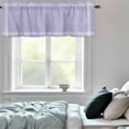thumbnail image 6 of Valance Curtains for Windows Lavender Purple Kitchen Curtians Window Treatment Solid Color Topper Curtain Rod Pocket Valances for Kitchen Bathroom Living Room 54x18in, 6 of 9