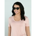 thumbnail image 3 of Foster Grant TruPolar Black Round Women's Polarized Sunglasses, 3 of 5