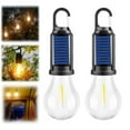thumbnail image 4 of Hyasfey 1/2/3/4Pcs Solar Rechargeable Camping Light 3 Modes Adjustable Portable Outdoor Hiking Emergency Tent Hanging LED Bulb Lamp, 4 of 7