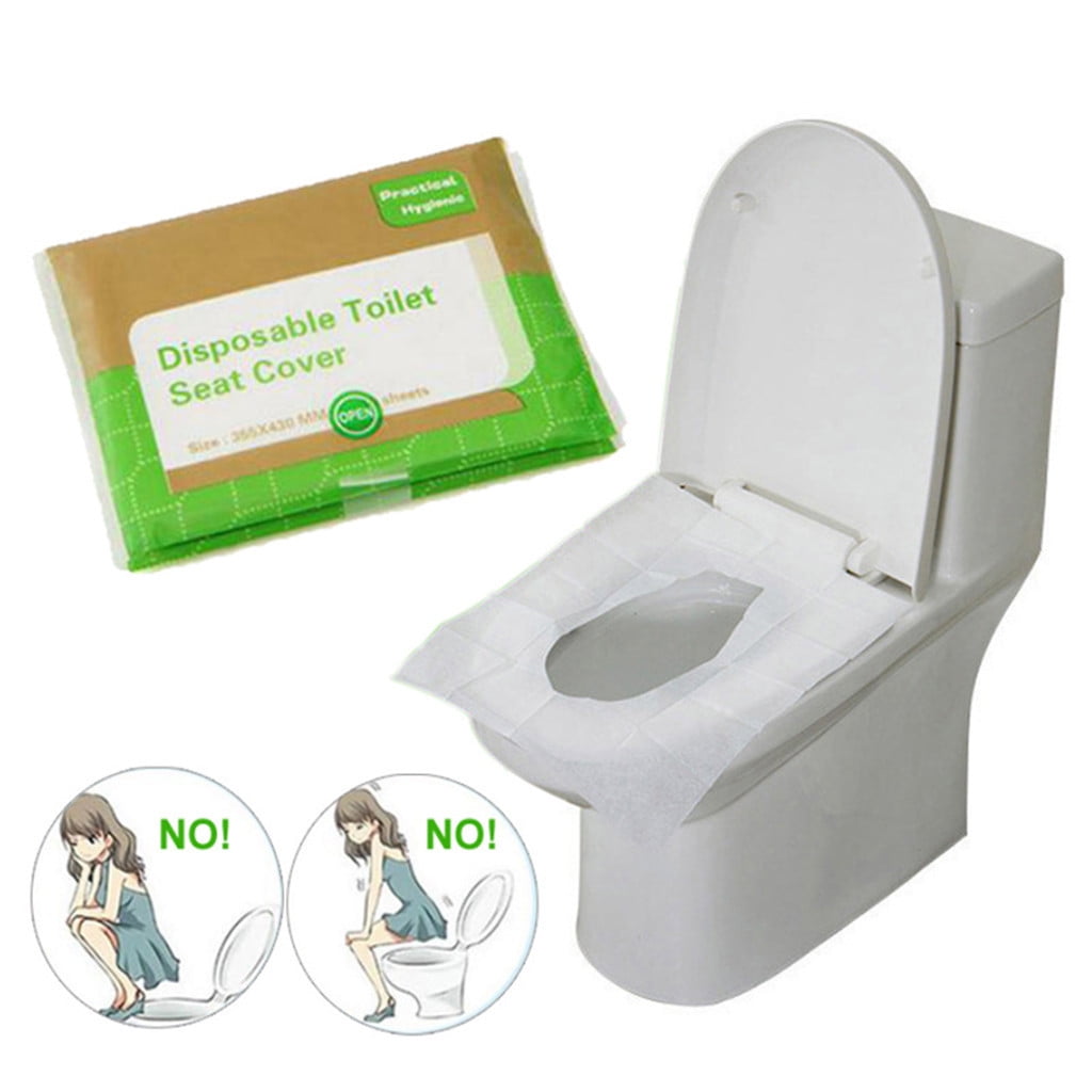 10Pcs Disposable Paper Toilet Seat Cover' For Camping Travel Sanitary 