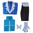 thumbnail image 4 of Disfraz de Cosplay de Anime Alastor, chaqueta azul, uniforme de diablo, conjunto completo para hombres, fiesta de cumpleaños, carnaval, Halloween, vestido de carnaval, 4 of 4