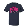 thumbnail image 2 of I Wear Pink for My Mom Survivor Awareness Men's Graphic T-Shirt, Navy, Medium, 2 of 3