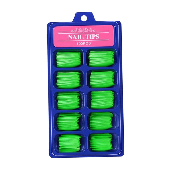 100 PCS Long Press on Nails Fake Nails Set Artificial Mujeres Niñas Acrílico Uñas postizas 02 jinwen Consejos para uñas falsas de bailarina