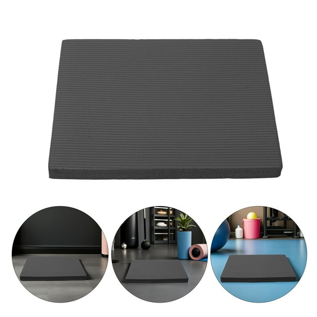 BESTYASH Tapete De Entrenamiento Multifuncional Para Yoga Y Fitness Con Protección Gruesa Y Portátil Negro