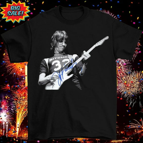 Singer Jeff Beck Guitar God rock T Shirt All Size