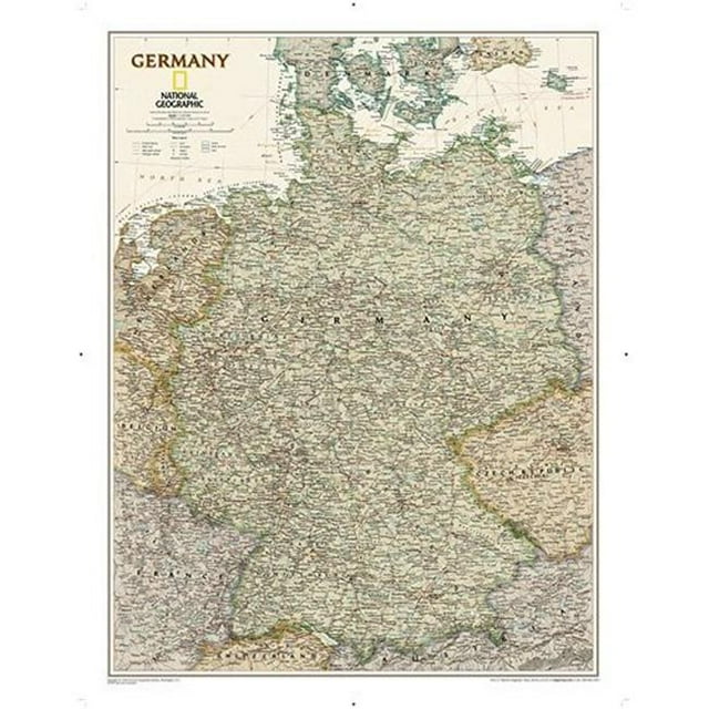 National Geographic Maps RE01020458 Germany Executive Laminated