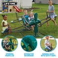 thumbnail image 6 of Lifetime Kids's Ace Flyer Metal Teeter Totter, Green and Brown (90135), 6 of 12