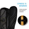 thumbnail image 3 of PAQUETE Estuche para Texana o Jumbo Funda para guitarra Gig bag, guitar case para trasporte y protección, color negro bordes grises + Tahali strap correa guitarra Kidam  NUEVA YORK, 3 of 5
