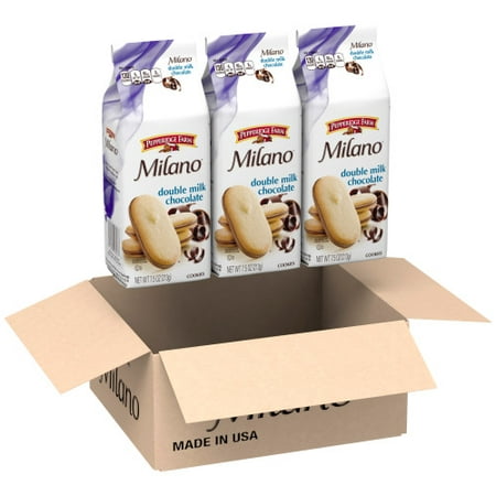 Pepperidge Farm Milano Double Milk Chocolate Cookies, 22.5 oz. Box, 3-count 7.5 oz.