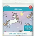 Way to Celebrate! Dreamy Unicorn Plastic Party Tablecloth, 84 x 54in