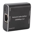 thumbnail image 1 of Gigabit Ethernet  Splitter, High Speed Plug And Play Fast Heat Dissipation RJ45 Internet Splitter Adapter 1000Mbps  For PC For Router, 1 of 8