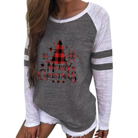 

Graphic Tees for Women Shirts for Women Women s Casual Sexy Fashion Printing Long Sleeve Round-Neck Ruched Pullover Blouse Tops Shirts for Women Corset Tops for Women