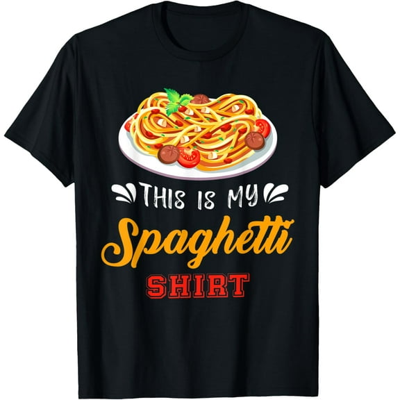 Funny This Is My Spaghetti Shirt Pasta Italian Food Lover T-Shirt