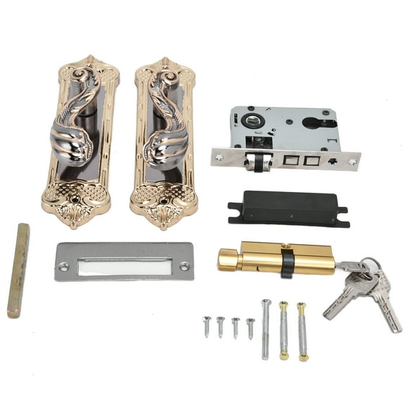 Bedroom Door Lock,Door Handle Lock Silent Door Handle Lock Door Knob Seamless Integration