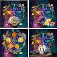 thumbnail image 6 of 3 Sizes Option Tarots Table Altars Cloth Mysterious Board Game Mat Pendulums Divinations Tablecloth Board Game Card Pad, 6 of 9