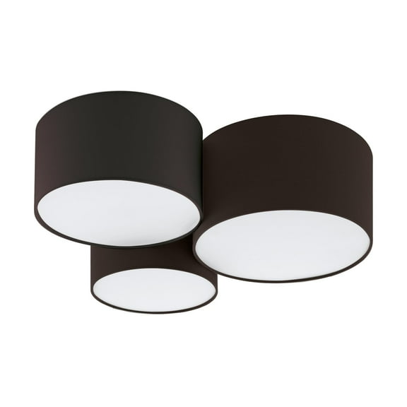 Eglo Lighting - Pastore 2 - 3 Light Flush Mount In Transitional Style 10 Inches