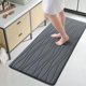 thumbnail image 1 of Alfombra de baño Buganda, espuma viscoelástica, 44 x 24 cm, extra suave, color gris oscuro, 1 of 8