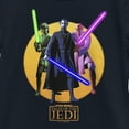 thumbnail image 2 of Girl's Star Wars: Tales of the Jedi Lightsaber Jedis  Graphic Tee Navy Blue X Large, 2 of 4