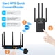 thumbnail image 4 of Amplificador WiFi 2.4 GHz WiFi Range Extender 300Mbps 4 Antenas de largo alcance para el hogar Hugtrwg Nuevos Originales, 4 of 8