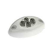 Innovative Lighting 004-5100-7 Lampe de courtoisie à 4 DEL à montage en surface - DEL blanche avec boîtier blanc