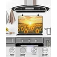 thumbnail image 5 of nqOlkjepod Large Induction Cooktop Protector Mat 31"x24", Summer Sunflower Stove Top Covers for Electric Stove, Pastoral Rustic Floral Botanical Stove Burner Cover Mats, Glass Top Stove Cover, 5 of 8
