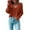 Brown, variant on AOOCHASLIY 2023 Womens Sweater Women's Solid Color Casual Long-Sleeved V-neck Pullover Sweater