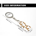 thumbnail image 3 of Uemuo German Shepherd Dog Pattern Rectangular Metal Keychain - Durable, Stylish, and Personalized Key Ring for Men and Women,Engraved Keychain,Gift Slim Sturdy Keychain, 3 of 7