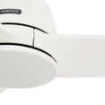 thumbnail image 3 of Hunter 52 inch Indoor Ceiling Fan No Light with Remote Control - White Ceiling Fan without Light, Standard Mount, 3 Blades, For Bedroom, Living Room, or Kitchen - Malden 52605, Matte White, 3 of 17