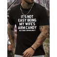 thumbnail image 1 of Men's Casual Crew Neck Graphic T-shirt with Stylish Letter Print, Versatile Short Sleeve Tee for Summer Sport And Casual Wear, 1 of 5