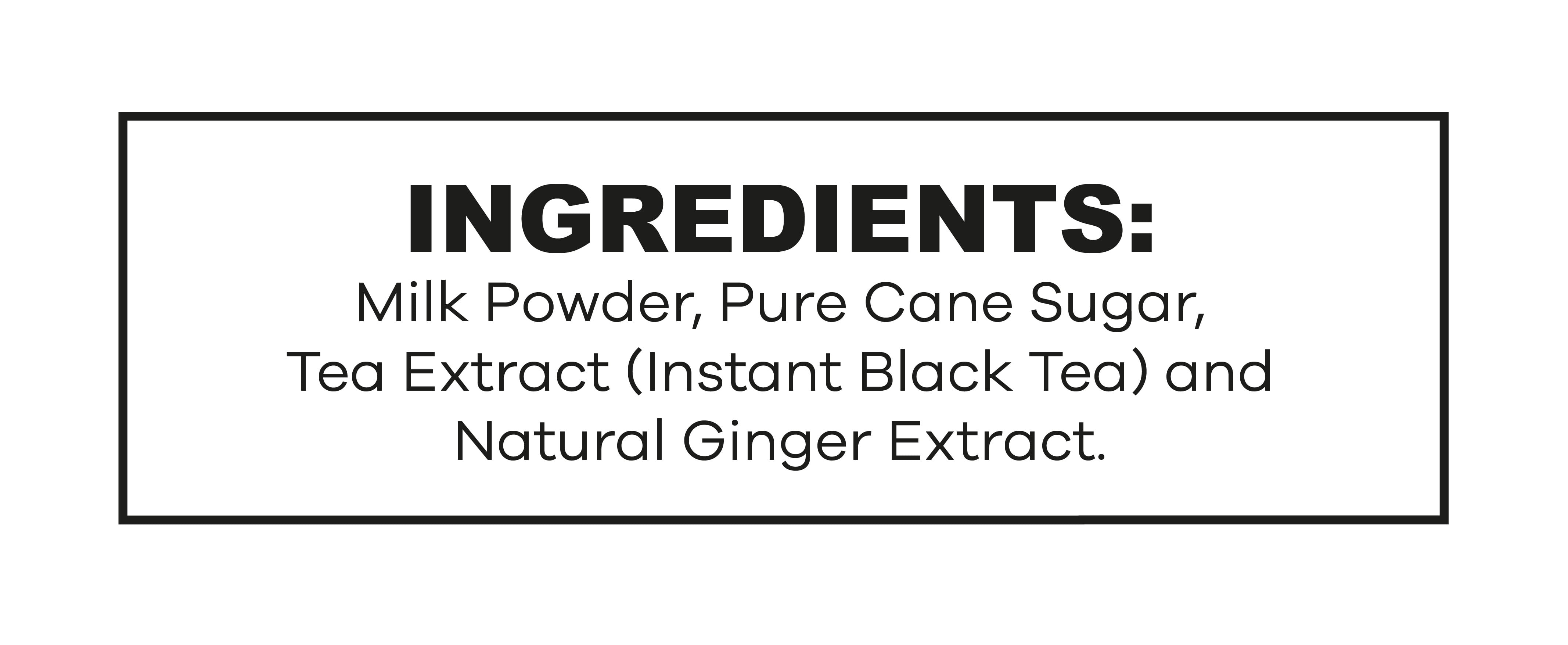 QuikTea Ginger Chai Tea Latte – 40 Count, Bold Ginger Flavor, Naturally Caffeine-Light, No Preservatives – Just Add Hot Water