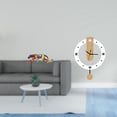 thumbnail image 2 of esculturas,estatua de figura decorativa andante,Reloj de pared,Reloj de pared decorativo para baño o dormitorio,Reloj de pared redondo silencioso,sin tictac,ideal para regalar., 2 of 8