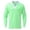 Green, variant on Mens T Shirts Solid Turn Down Sleeve Zipper Long Mens Activities Shirt,Light blue,M