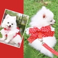 thumbnail image 3 of Cute Soft Bowknot Clothes for Dogs Outfits Puppy Vest Dog Chest Strap Dog  Harness Pet Leash PINK XL, 3 of 8
