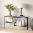 thumbnail image 6 of Evelyn&Zoe Lovett 55" Wide Rectangular Console Table, Blackened Bronze, 6 of 8