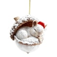 thumbnail image 2 of CPHDW7 Vintage Christmas Tree Decorations, Acrylic Animal Pendants, Cozy Woodland Creatures Ornaments for Rustic Nature Themed Home Wreaths Tabletop, 2 of 6