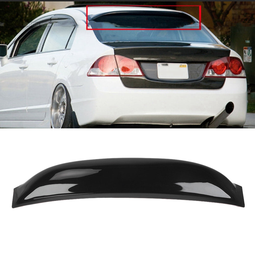 OTVIAP ABS Rear Window Roof Wing Spoiler Visor Fit for Honda Civic 4DR
