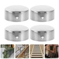 thumbnail image 2 of MOVTOTOP 4pcs Handrail End Caps Stainless Steel Handrail Stair End Caps Stair Railing End Plugs Metal Handrail Caps, 2 of 6