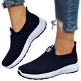 thumbnail image 6 of XIMIN Women's Slip On Low Heel Sneakers Lightweight Breathable Casual Walking Running Gym Tennis Workout Shoes Non Slip Comfortable Arch Support Daily Footwear, 6 of 8