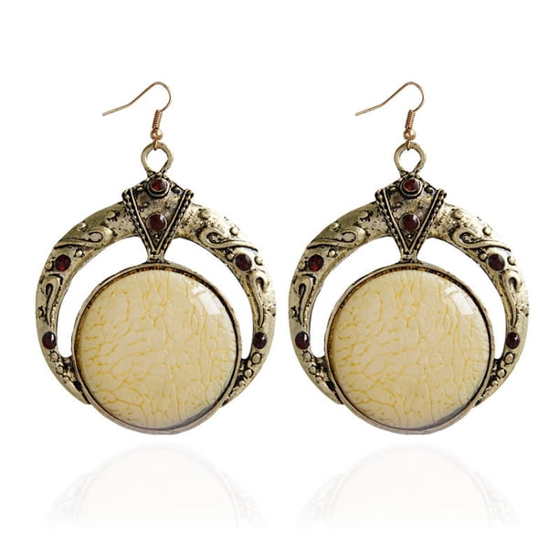 XWSHYW Pendientes Pendientes de Estilo Étnico Artificial Bohemio para Mujer